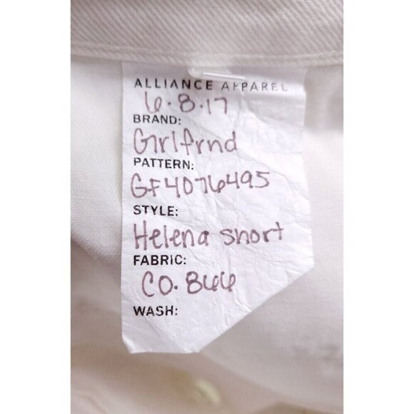 GRLFRND Helena Cut Off Shorts in Pierre White NWT - Picture 15 of 16